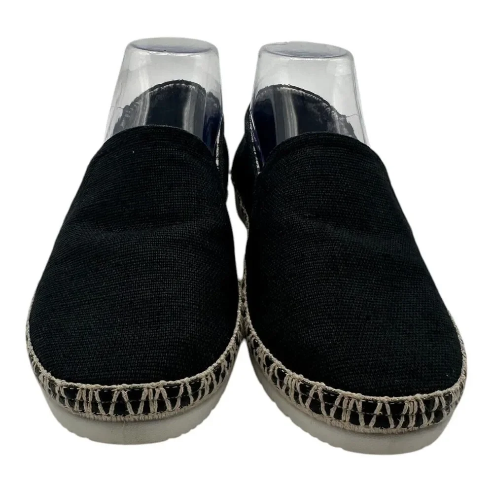 Skechers BOBS Flexpadrille 3.0 Shoes Womens 6.5 Black Slip On Espadrilles 113091